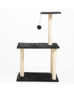 Arranhador Para Gatos Com 3 Bases E Pompom