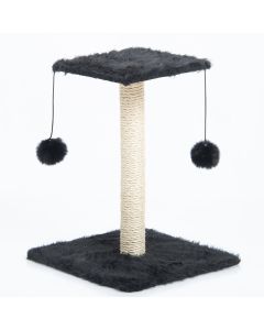 Arranhador Para Gatos Com 2 Bases Poste E Pompons