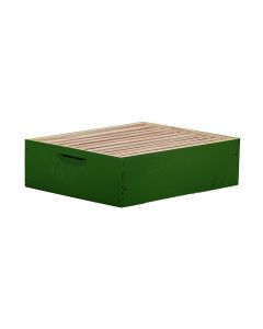 Melgueira Para Colméia/Caixa Para Abelhas Padrão Langstroth Em Eucalipto Com Quadros Sem Arame Cor Verde