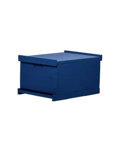 Caixa Para Abelhas Padrão Langstroth Em Eucalipto Ninho Com Quadros Com Arame Cor Azul
