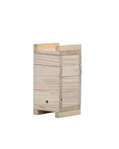 Caixa para Abelhas Sem Ferrão modelo INPA 10x10x2 Jataí Mirim Em Pinus