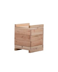 Caixa para Abelhas Sem Ferrão modelo INPA 18x18x4 Manduri Mandaçaia Uruçu Em Eucalipto