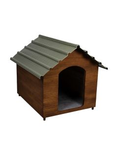 Casa Casinha De Cachorro Reforçada Com Telhado Ecológico Pequena N2